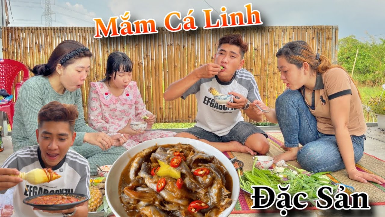 Châu Toàn Vlog - Mắm Cá Linh Đặc Sản | Ăn Đủ Loại Trái Cây Chua | Ngon Khó Tả 