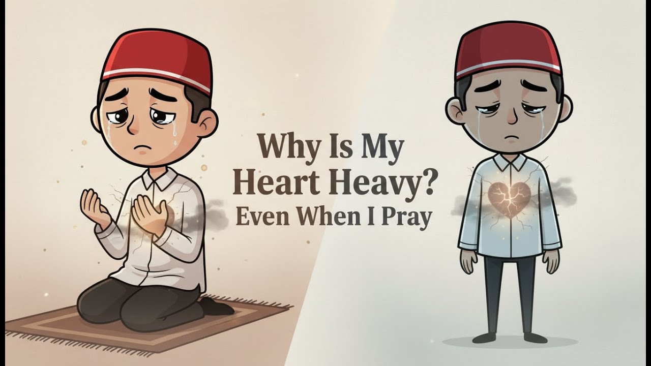 If Your Heart Feels Heavy During Prayer, Watch This | Islamic Motivation