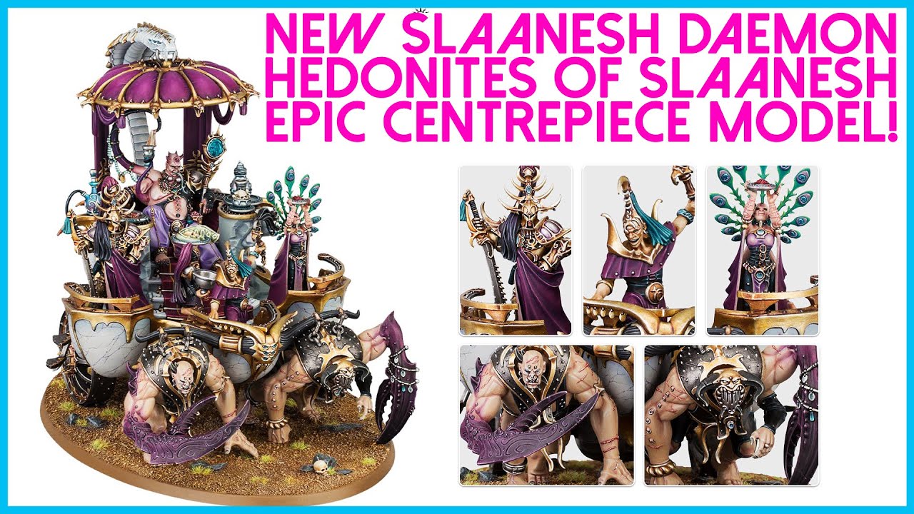 NEW Hedonites of Slaanesh EPIC model - Glutos Orscollion, The Lord of Gluttony