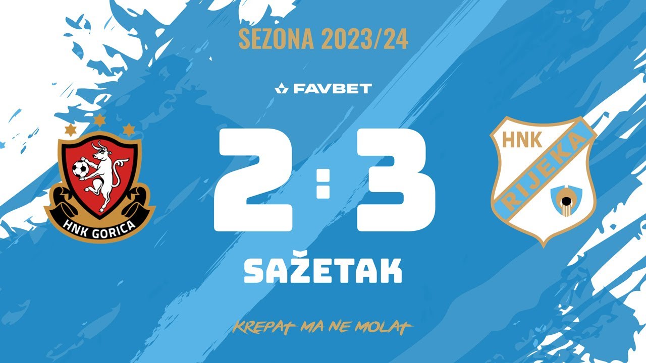 Gorica - Rijeka 2:3, sažetak - 4. kolo (2023./2024.)