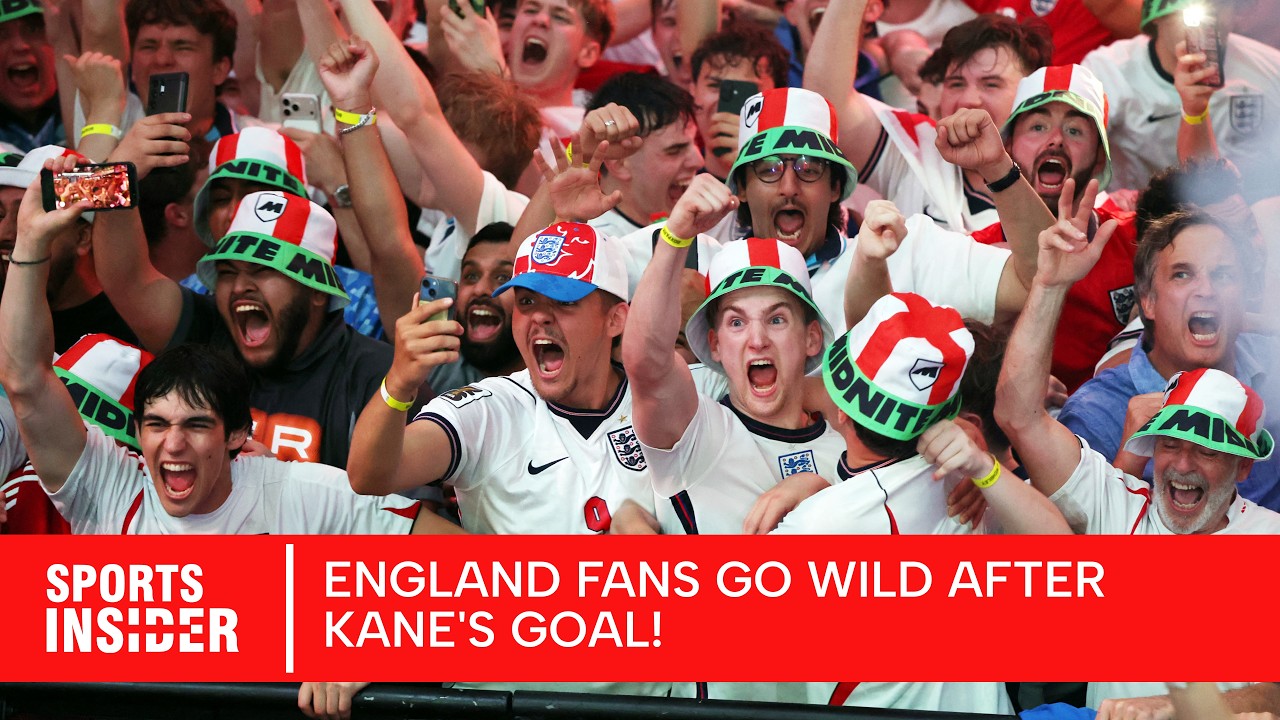 England Fans GO CRAZY as Harry Kane Scores! Wembley Erupts During England vs Croatia Clash | AD1Z