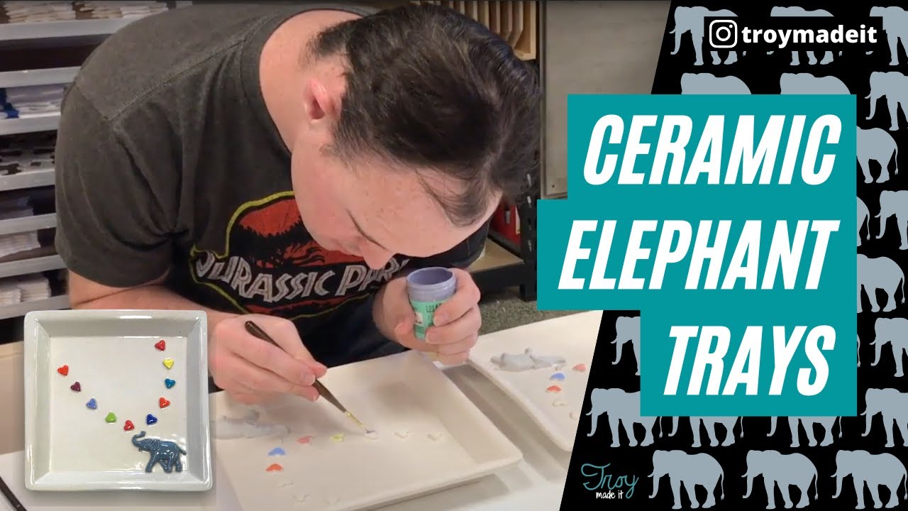 Hand Building Ceramic Elephant Trays - Pottery for Beginners