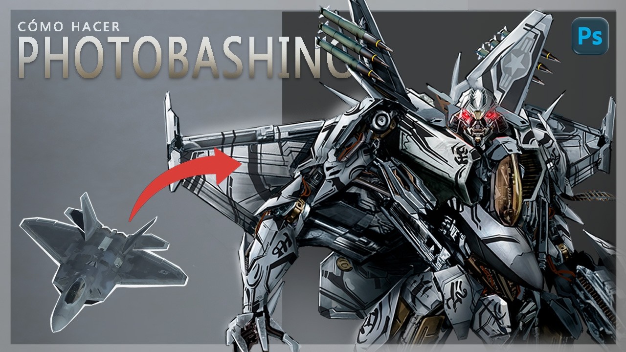 ¿Qué es y cómo hacer PHOTOBASHING? (Rediseñando a STARSCREAM)