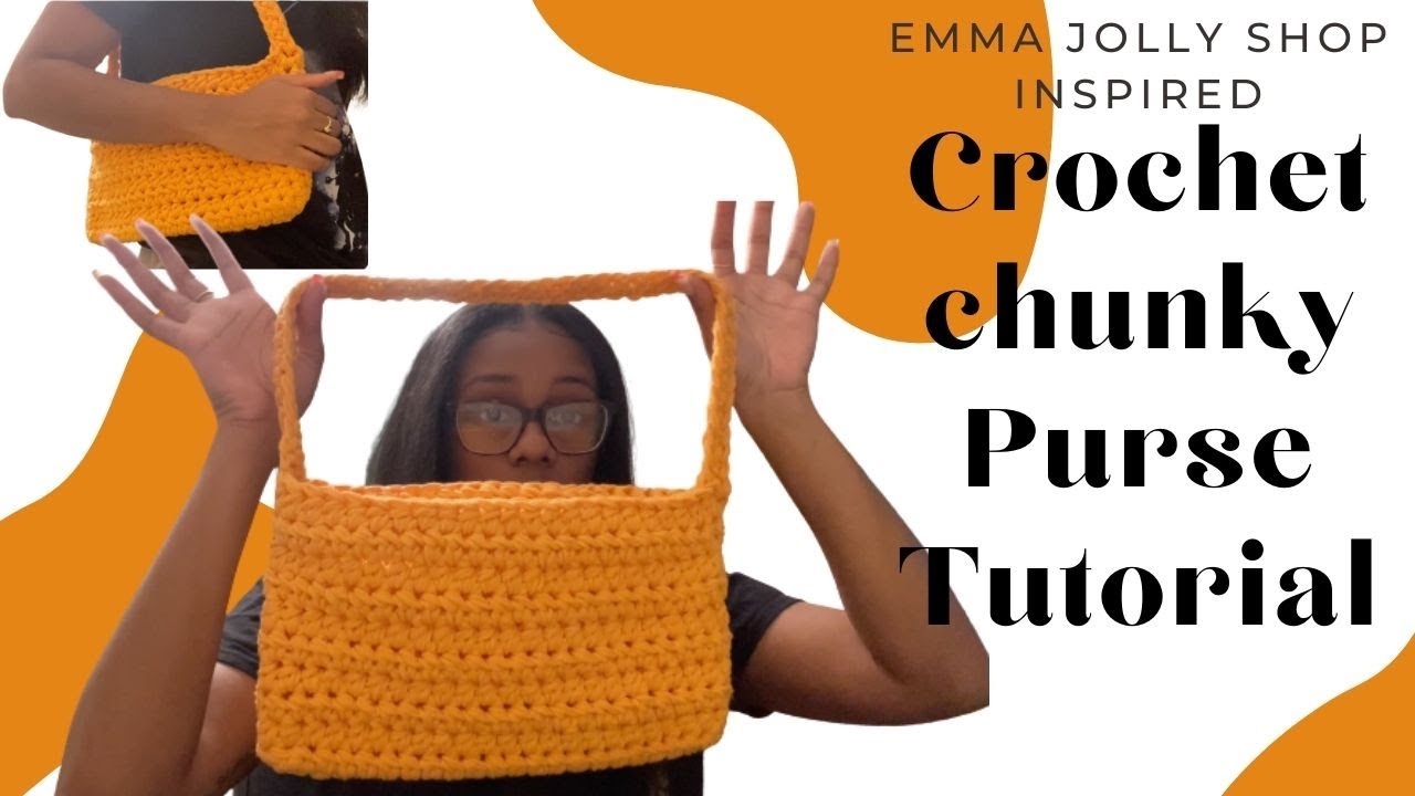 How to read a crochet pattern | Easy Chunky Crochet Purse Tutorial |