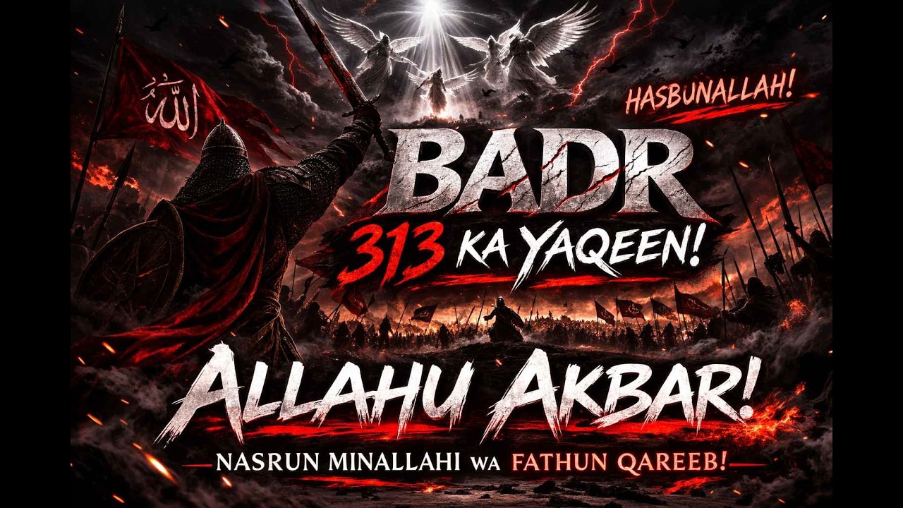 Ghazwa e Badr 313 | Most Powerful Islamic Nasheed | Allahu Akbar | Epic Islamic Anthem