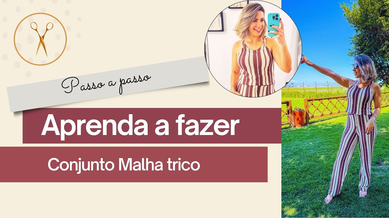 Aprenda a costurar conjunto de malha trico ft @entremalhas