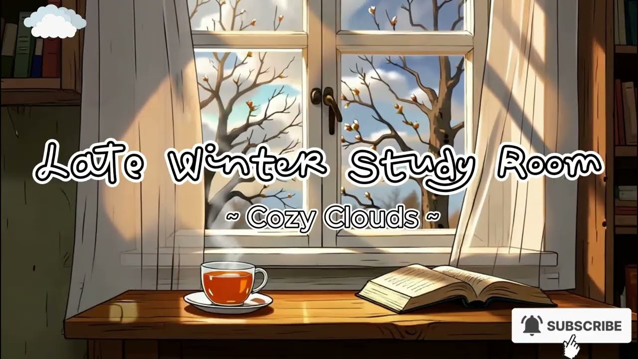 Late Winter Study Room ☕🌱 | Calm Lofi Beats for Focus & Relaxation