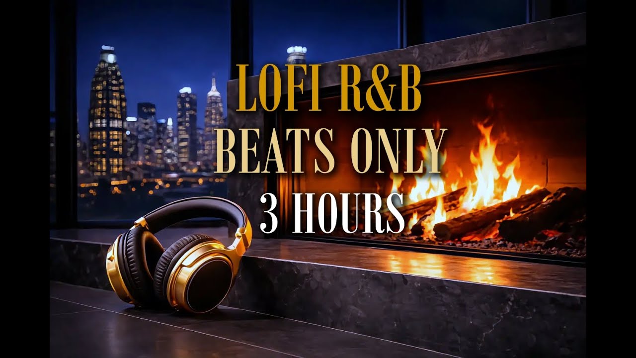 Cozy Fireplace Lofi R&B 🔥🎧 | Relaxing Soul Beats for Chill Nights & Study Vibes