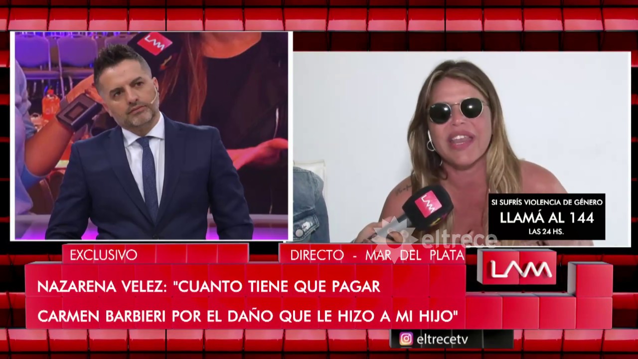 Nazarena Vélez furiosa con Flor de la V por creerle a todas las mujeres menos a Barbie
