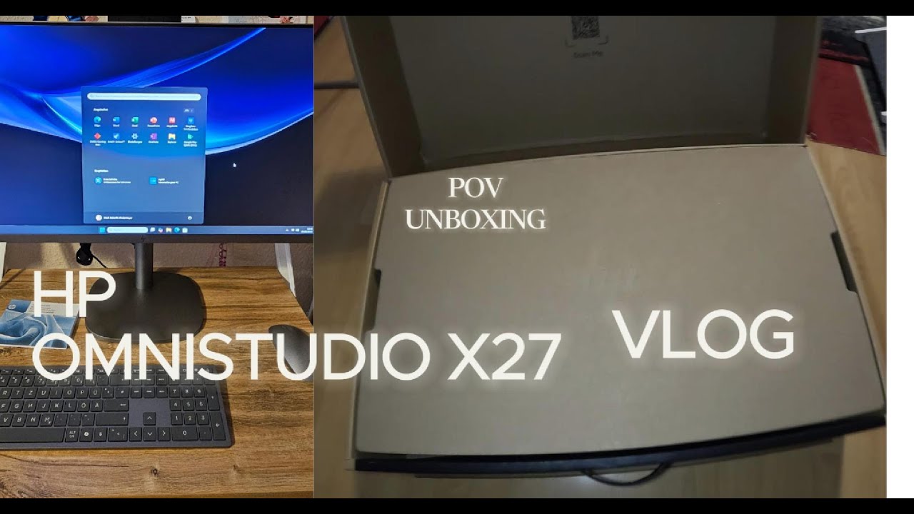 HP OMNISTUDIO X27 AIO - Unboxing POV