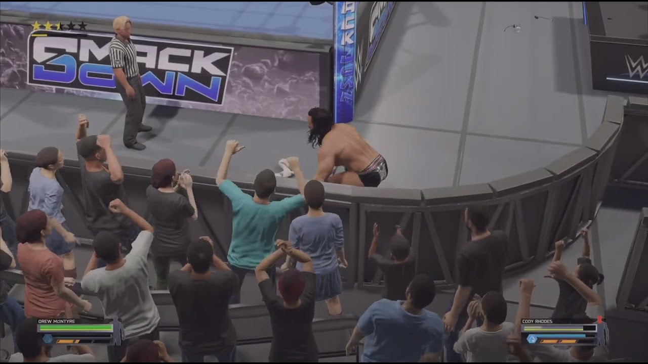 WWE 2K25 CODY RHODES VS DREW MCINTYRE 3 STAGES OF HELL