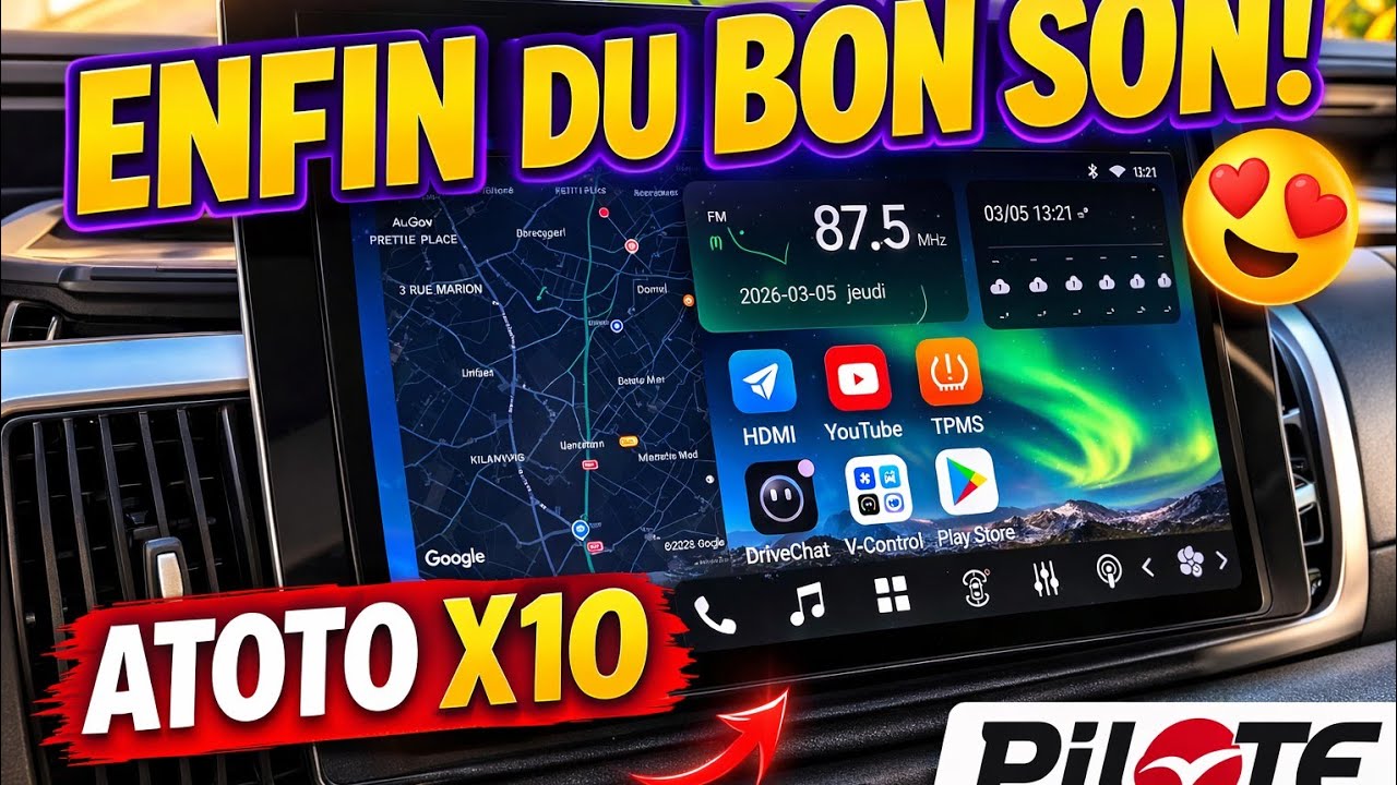Du bon son 🎶 installation Atoto X10  12,5 