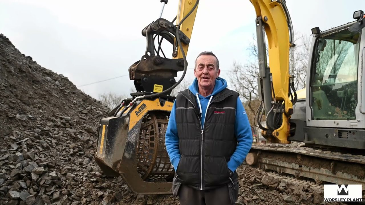 On Site Crushing & Screening with MB Crusher | RP Jones Groundworks