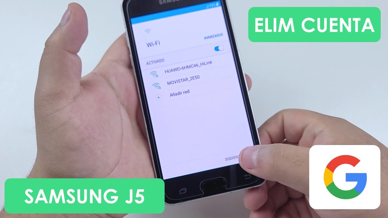 Eliminar Cuenta de Google Samsung Galaxy J5 2016