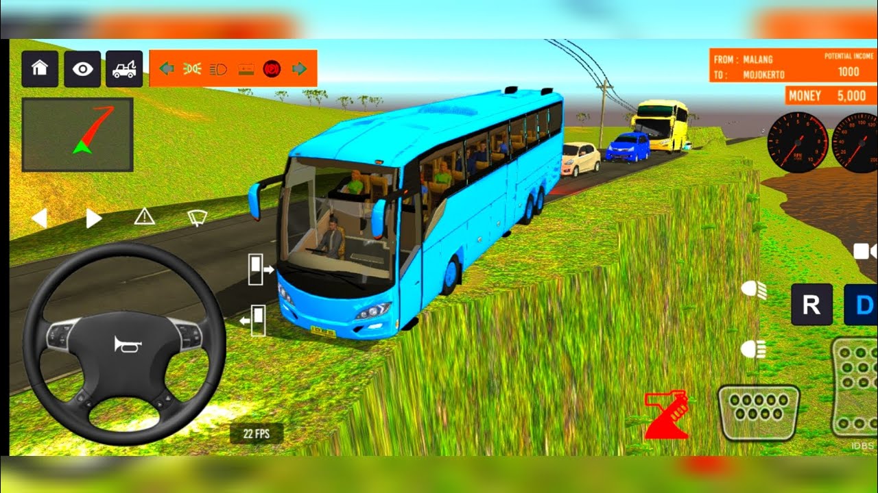 BUS SIMULATOR INDONESA |1| Bus🚌 Driving👮‍♂️ City euro Coach bus Simulator 🔥2-Android Gameplay Bus