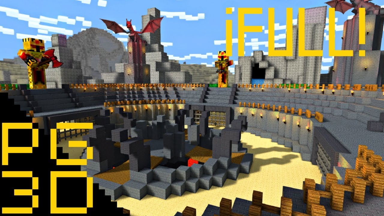 Pixel Gun 3D - Coliseum / Widzard Castle / Scarab Temple - ¡FULL!