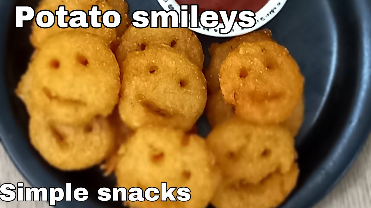 Potato smileys// potato emojis//quick and simple snack