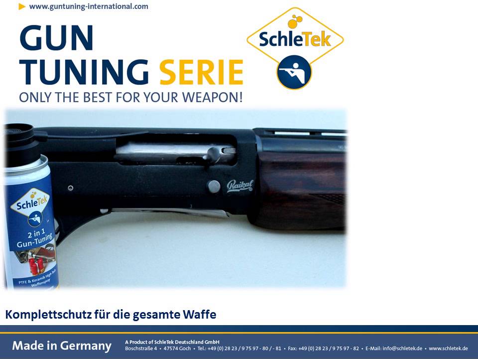 Anwendung SchleTek 2 in 1 Gun-Tuning Oel DE