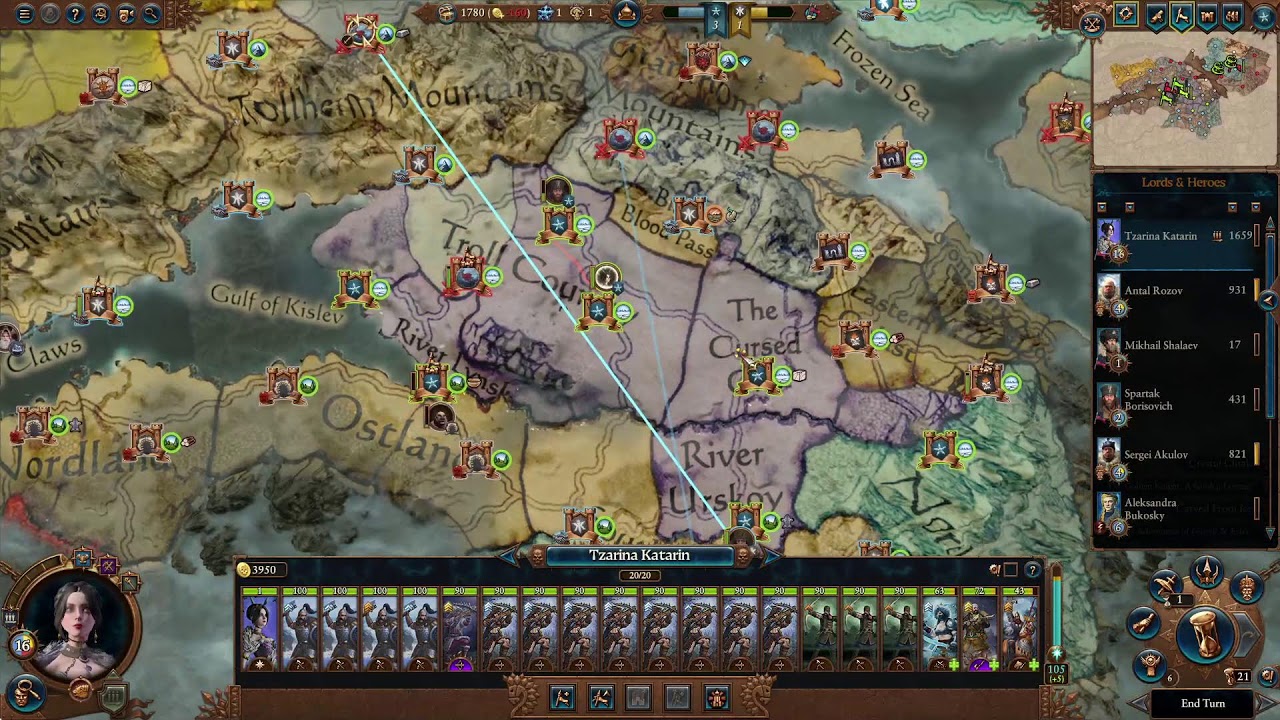 This is what 1000 hours of total war warhammer 3 looks like Legendary Kislev Campaign 7.1