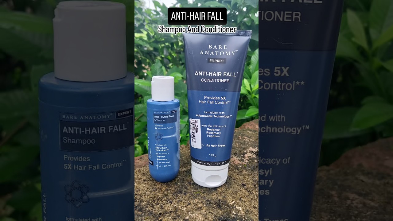BARE ANATOMY ANTI-HAIR FALL Shampoo And Conditioner#antihairfall #hairfallcontrolshampoo #hairfall