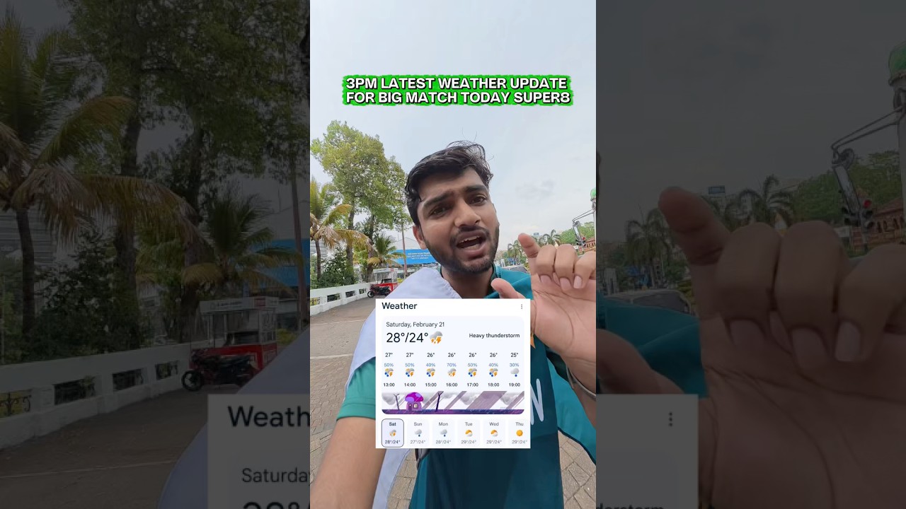 3PM Weather Update today match pak vs nz #cricketlover #pakistancricket #srilanka
