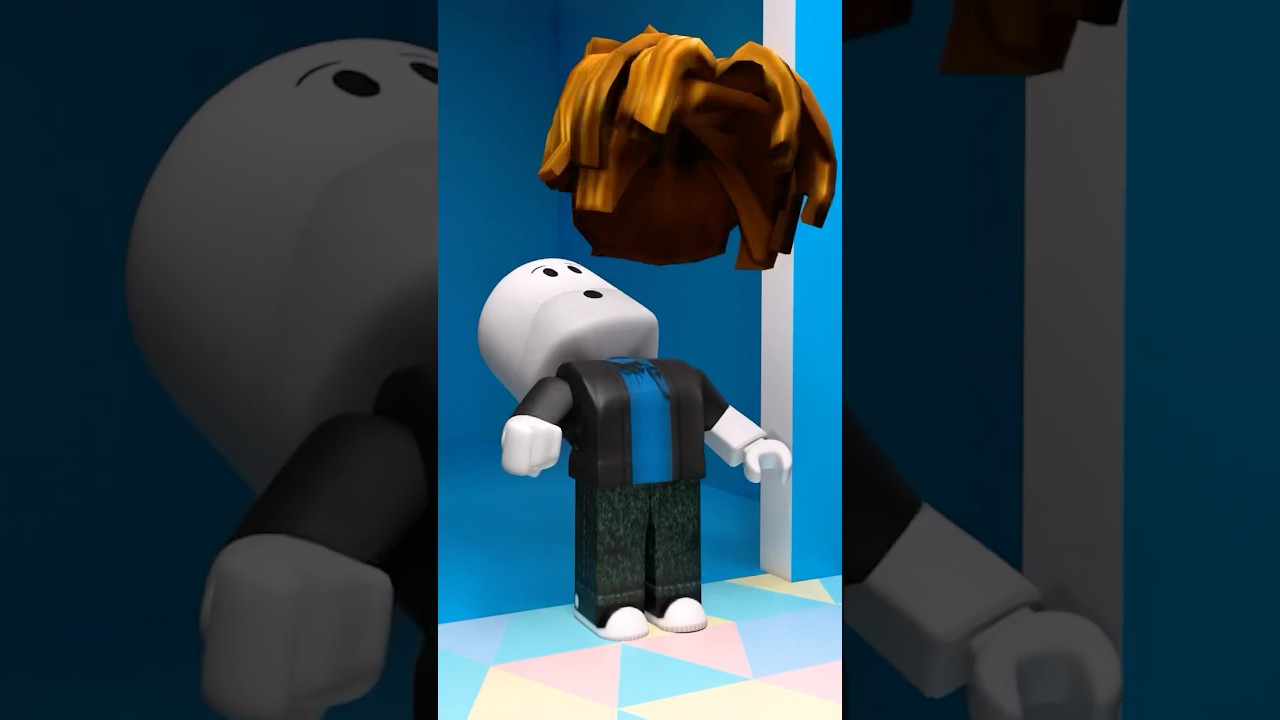 How Bacon Hair was Made (Fail Version) #roblox #shorts