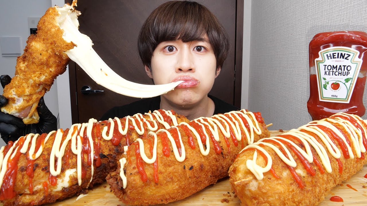 昔に戻りたくて巨大チーズハットグを作って食べる