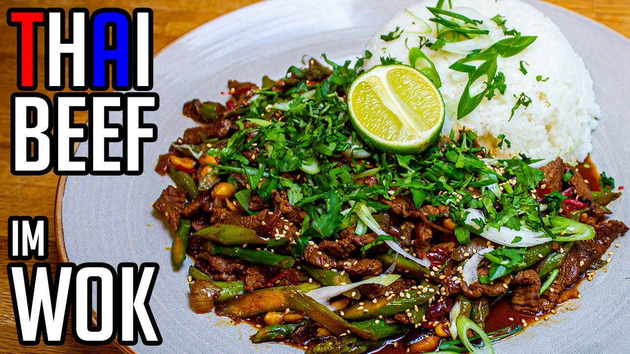 THAI WOK mit RINDFLEISCH & SPARGEL 🍚🥢 Meine LECKERSTEN REZEPTE 🌮 Schmauseb&auml;r 🐼 | Staffel 1 Episode 3