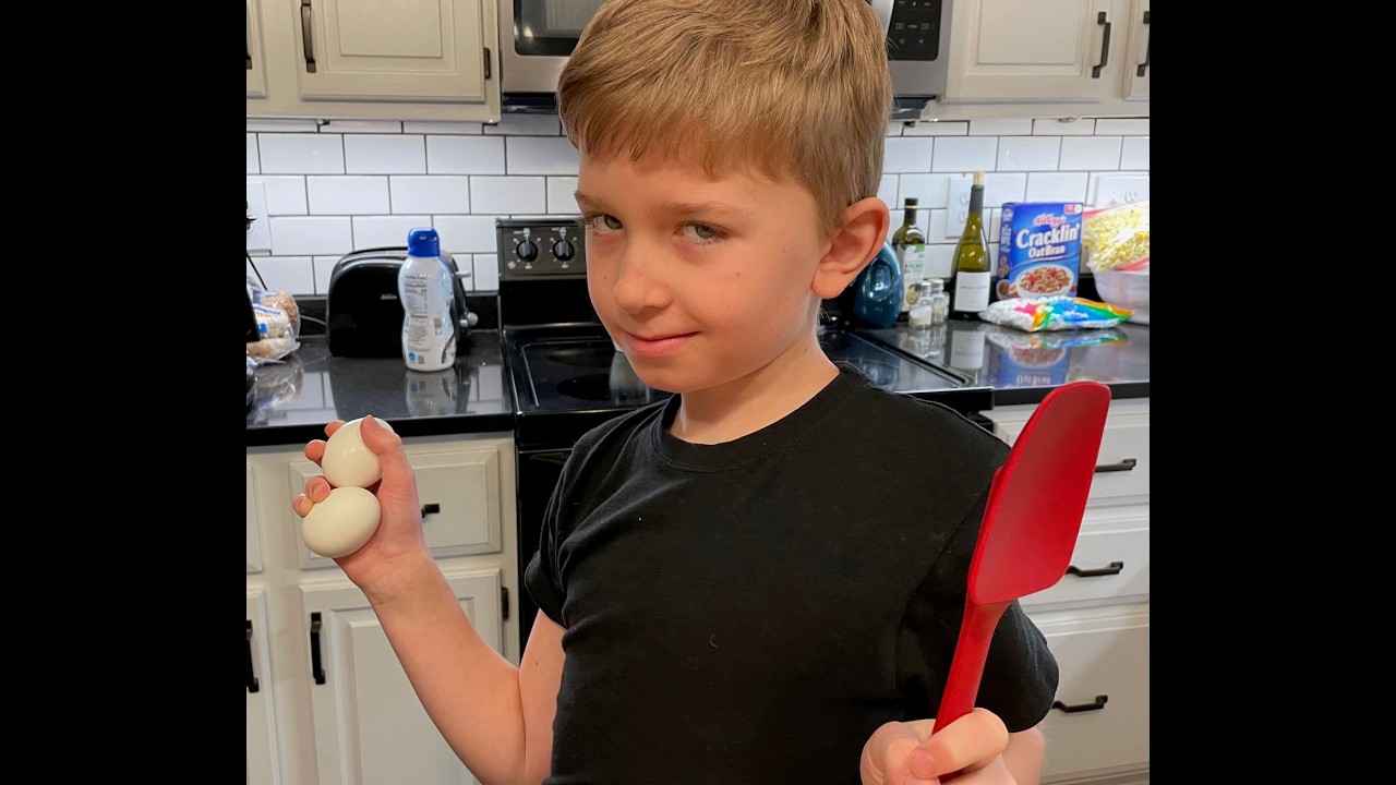 Noah's Creamiest Scrambled Eggs!