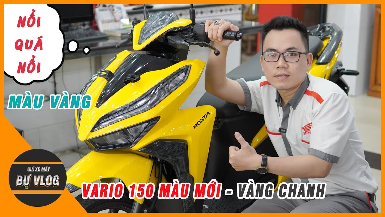 🟡Vario 150 Màu Mới Vàng Chanh Cực Nổi 🟡 Vario 150 Indonesia  Lime Yellow ☑️ Giá Xe Máy Bự Vlog