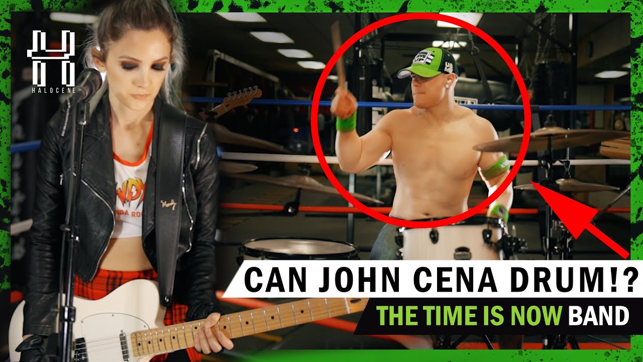 Can JOHN CENA play the DRUMS?! The Time is Now! feat @Halocene  @NerdOut