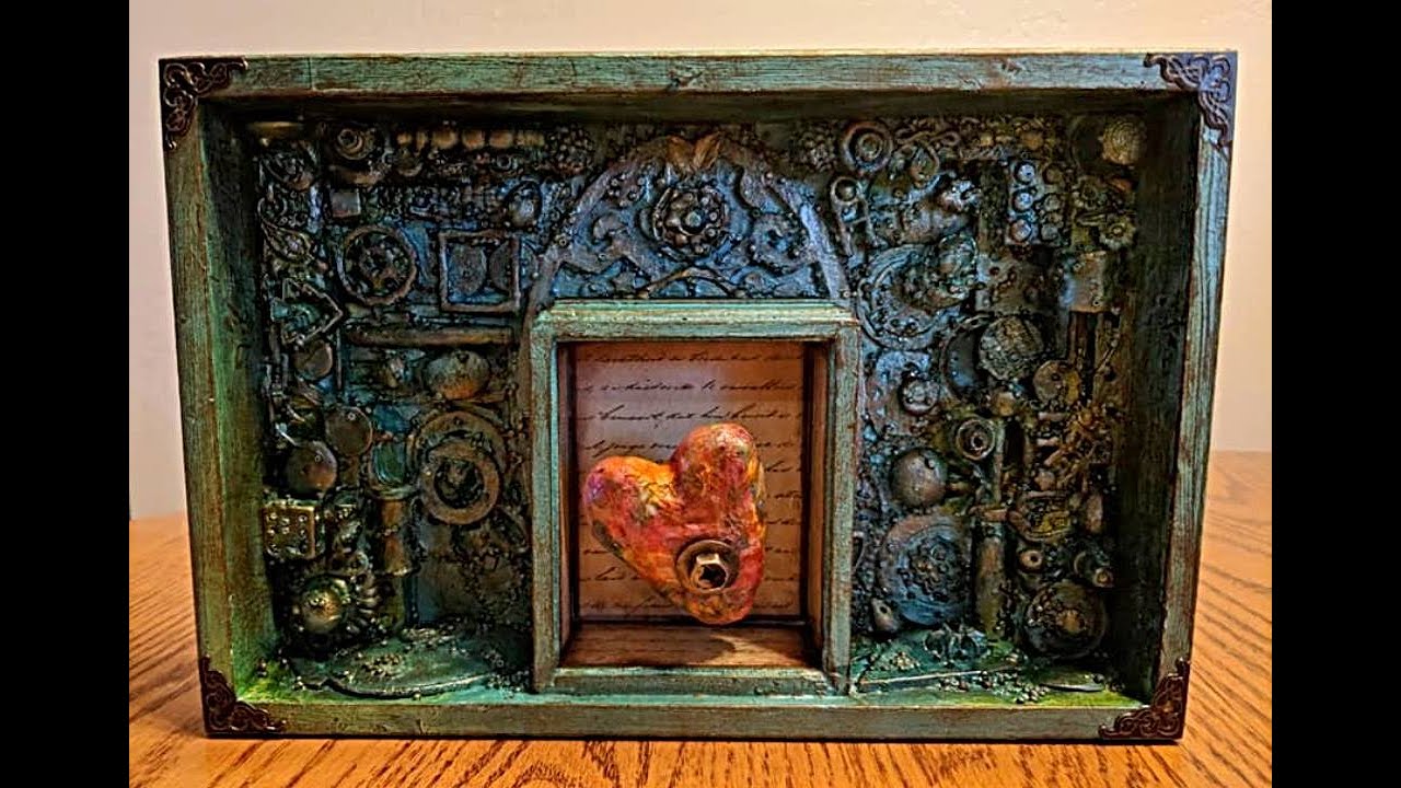 Recycled Junk Assemblage  .....Bouncy Heart