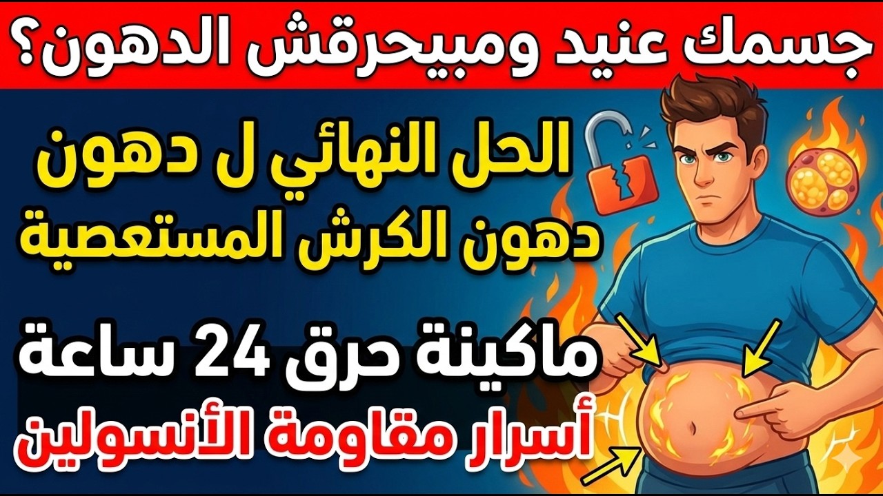 سر مقاومة الأنسولين و حرق دهون البطن في 5 دقائق يوميا