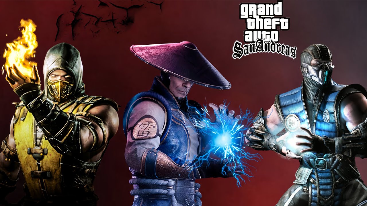 Lord Raider, Scorpion e Sub zero mod para GTA San Andreas Android