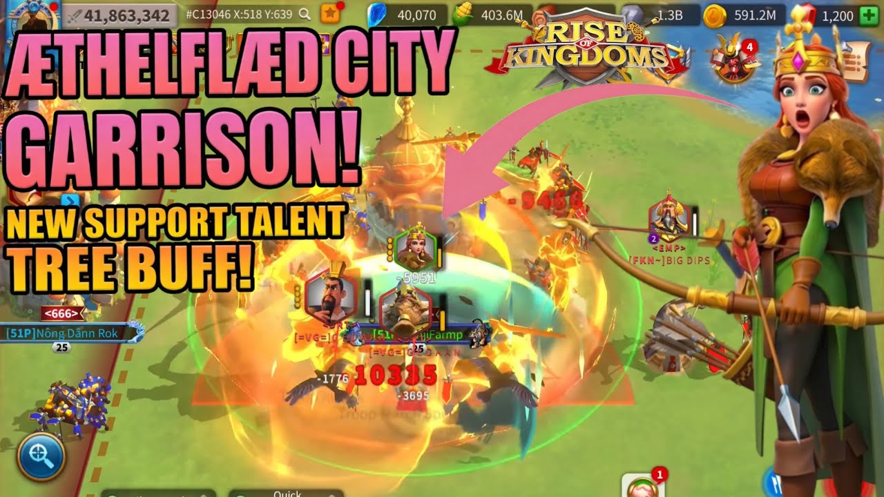 I Let Them Swarm Me In KINGSLAND 😌 F2P Testing The NEW Æthelflæd Support Talent Tree Buff!-RoK