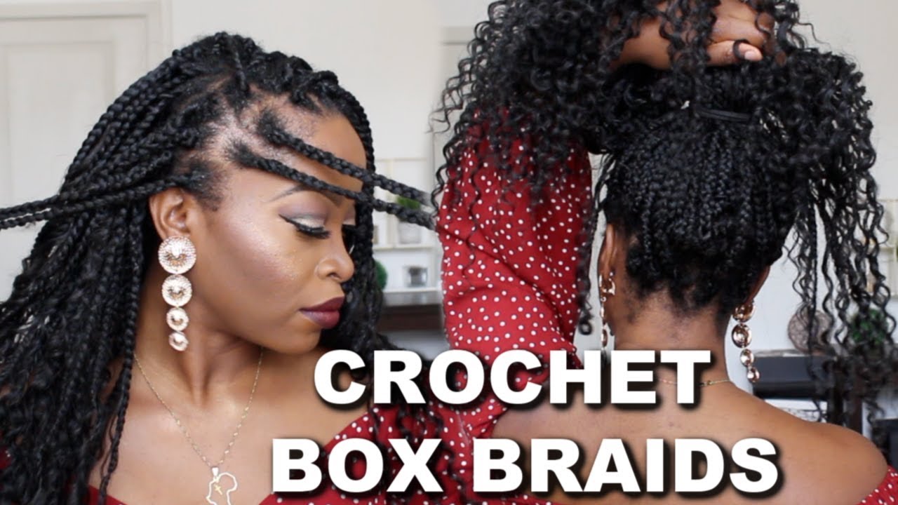 NO RUBBER BAND INDIVIDUAL/CORNROW CROCHET BOX BRAIDS ft. Divatress (Styles fro Box Braids)