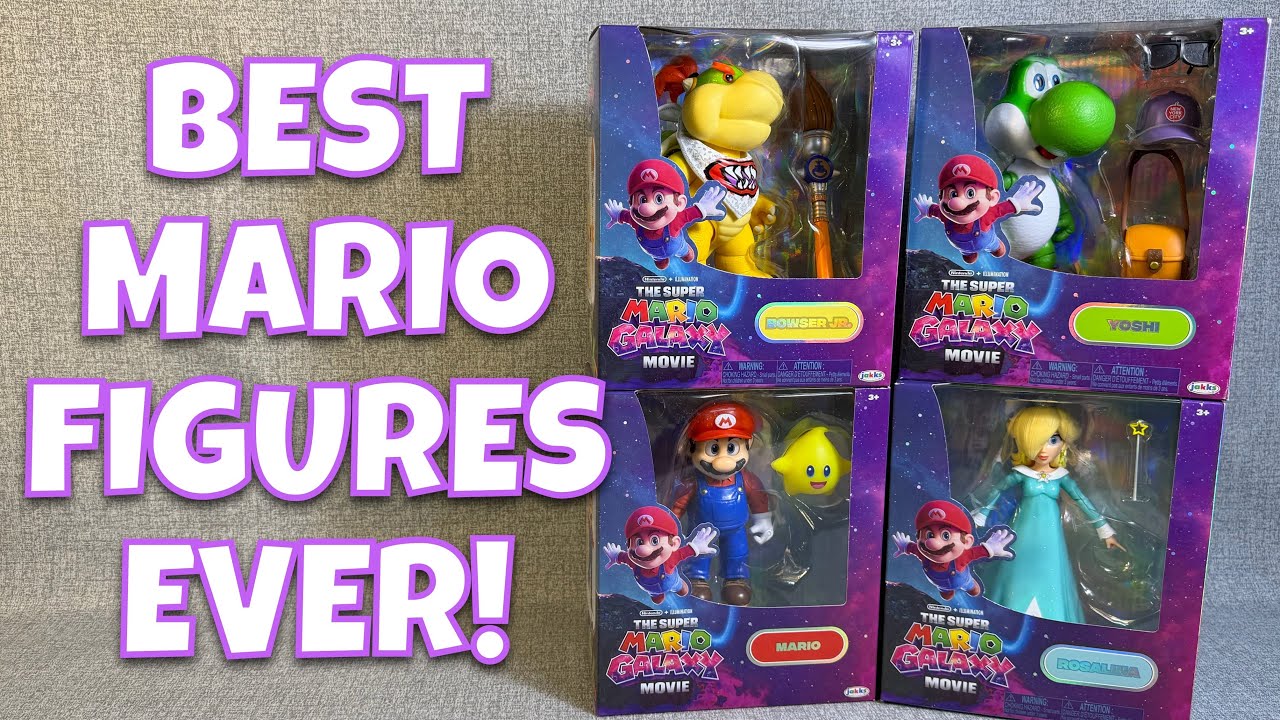 The Super Mario Galaxy Movie Figures are AWESOME!! An Opening and Review!
