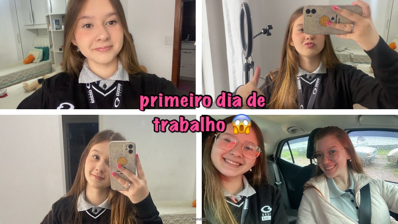 PRIMEIRO DIA DE TRABALHO (menor aprendiz) - arrume-se comigo - Lu Vlogs
