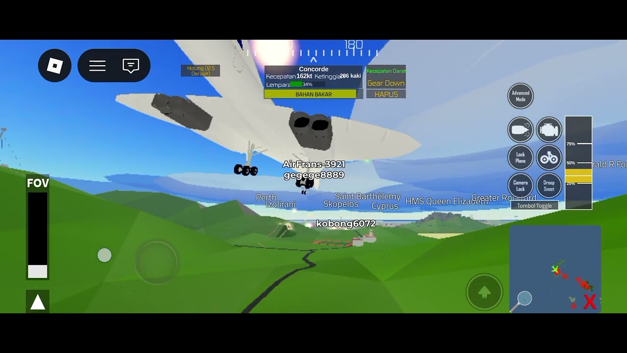 Concorde landing