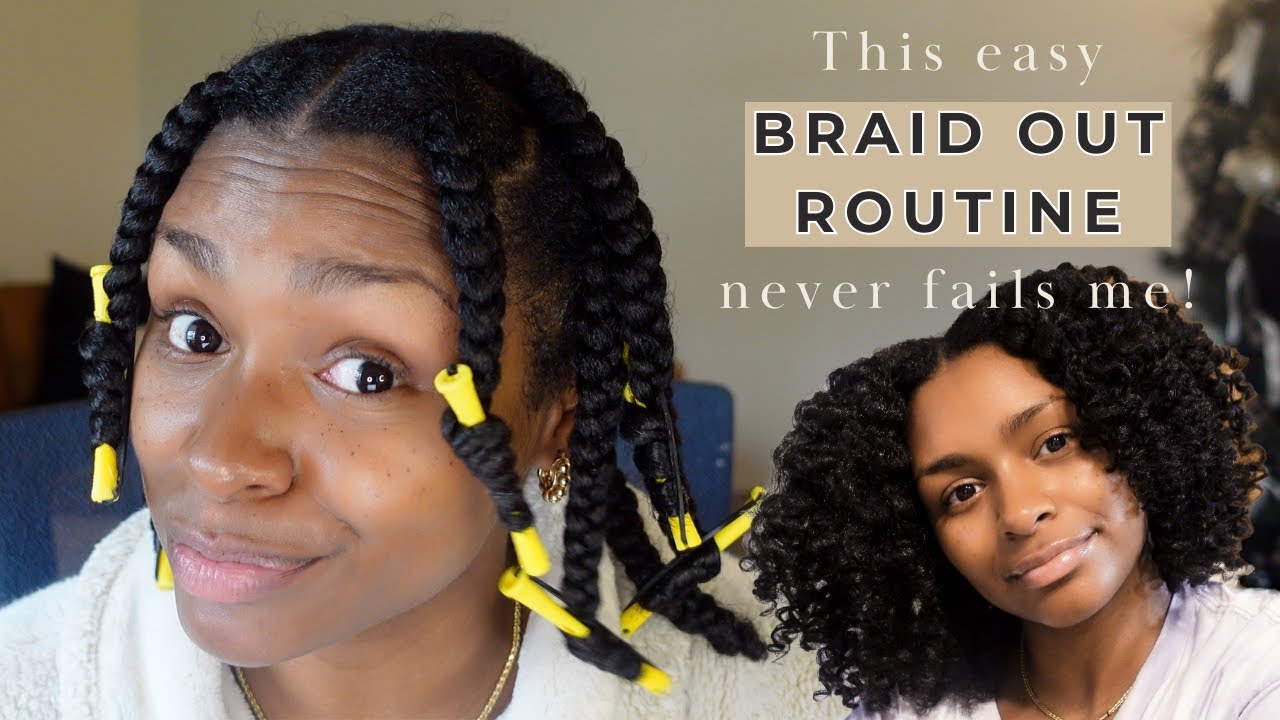 Easy & Detailed Braid Out Tutorial with Rollers | this braid out routine never fails me!