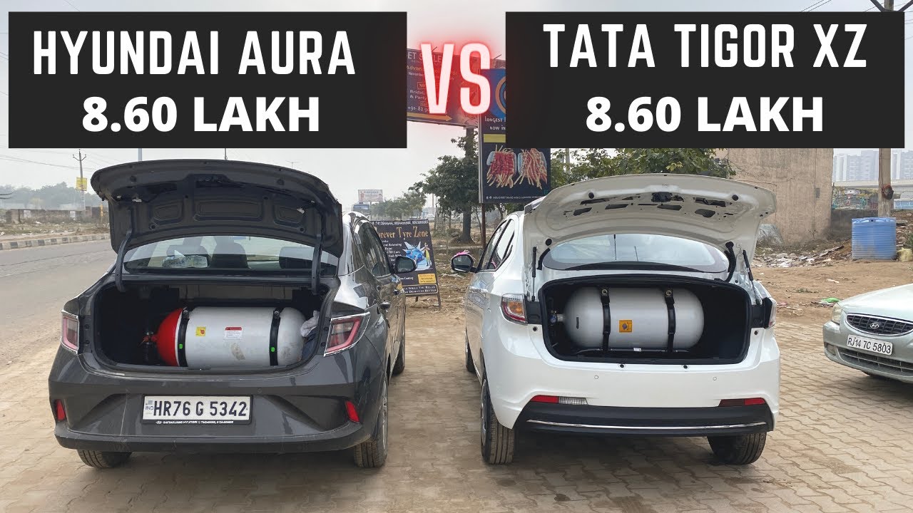 Tata Tigor XZ CNG vs Hyundai Aura Magna CNG | Detailed Comparison | Kamal Yadav