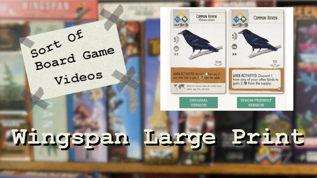 Wingspan Large Print Cards