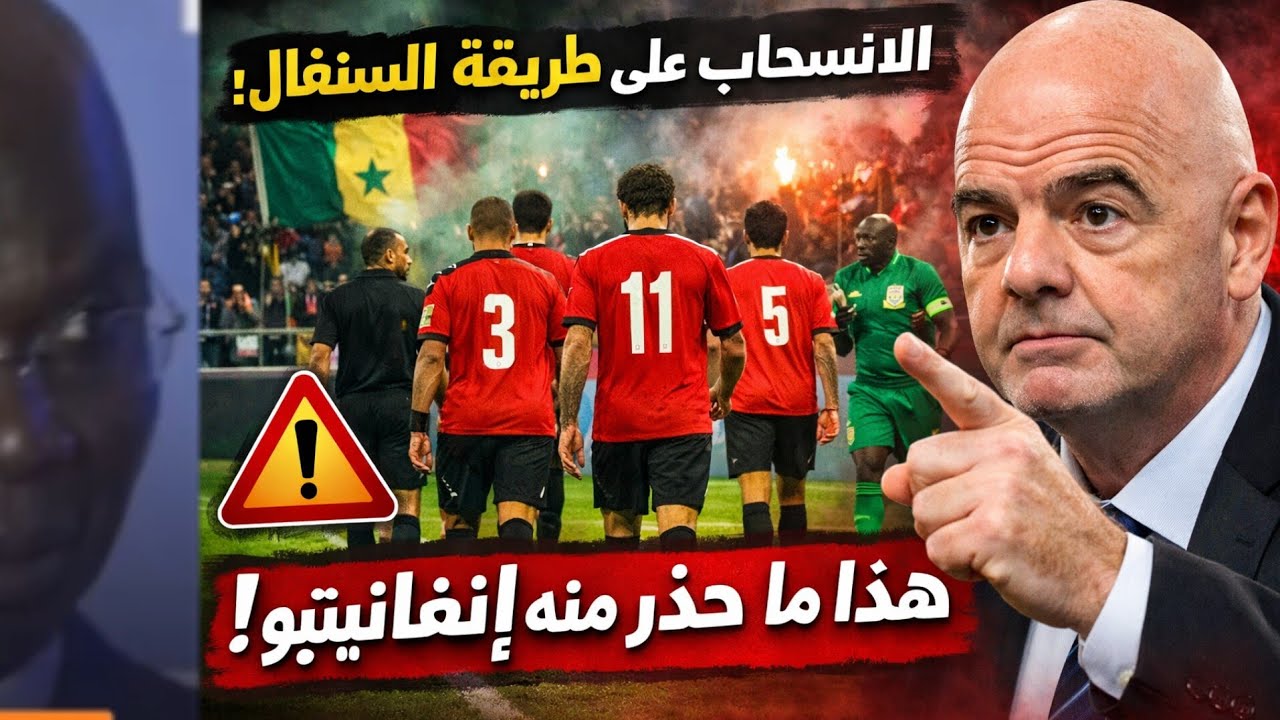 فريق مصري ينسحب بعد قرار الحكم على طريقة منتخب السنغال في نهائي الكان .وهذا ما حذر منه انفنتينوا