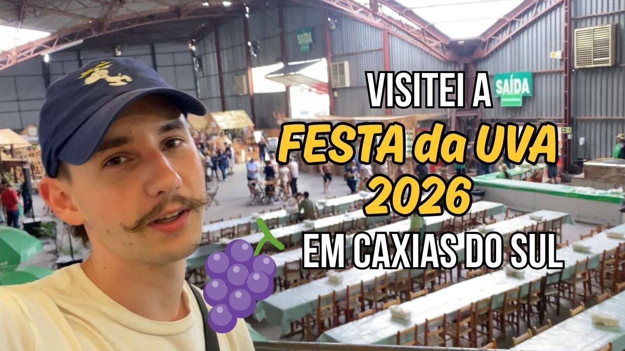 Fui na maior festa do Sul do Brasil 😱 | Festa da Uva 2026