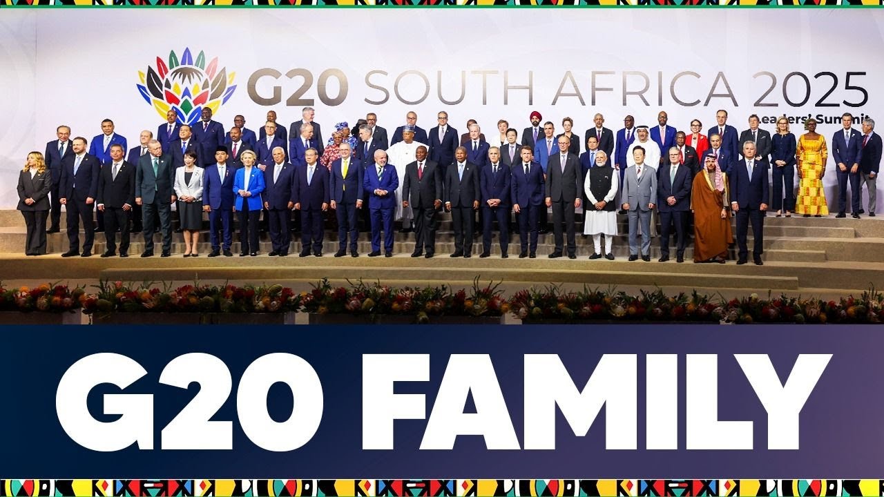 PM Modi with world leaders at the G20 Summit in Johannesburg, South Africa