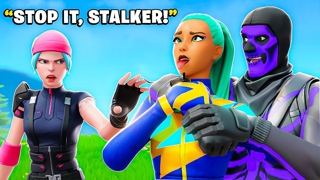 I Met MY GIRLFRIEND'S STALKER... (fortnite)