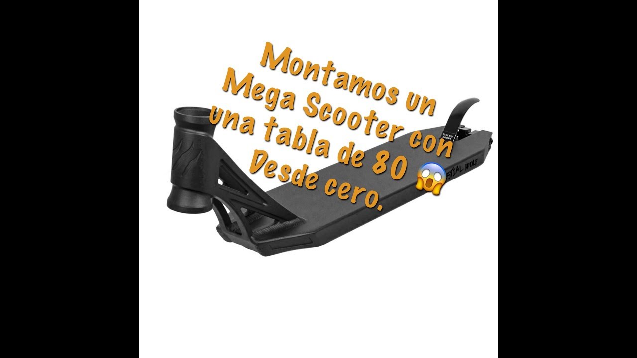 Como montar un scooter mega largo, dirección, ruedas Metal Core, manillar, sistema compresion