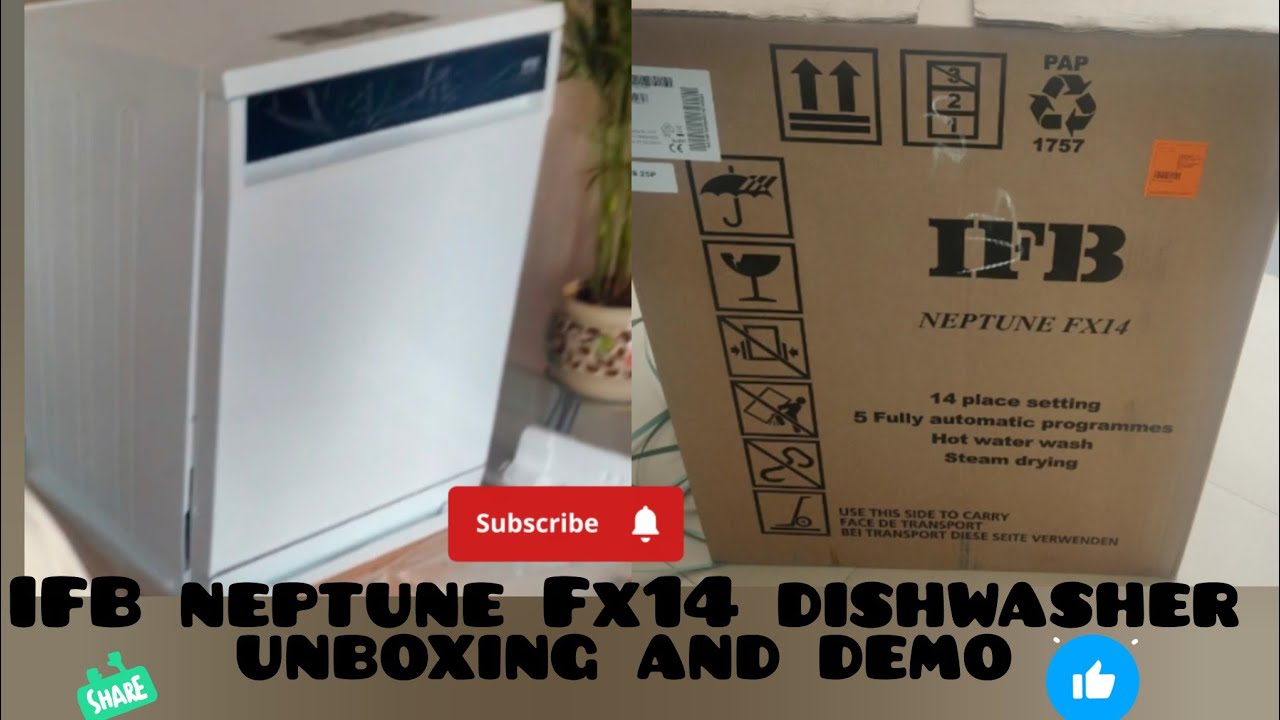 IFB neptune Fx14 dishwasher unboxing and demo in telugu/ IFB dishwasher demo