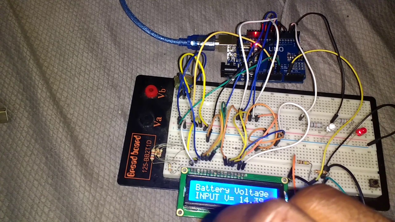Battery monitor section of the inverter