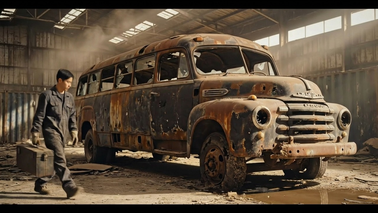 I Restored a 1951 Dodge D500 Bus That Was Left to Rot | Full ASMR Restoration